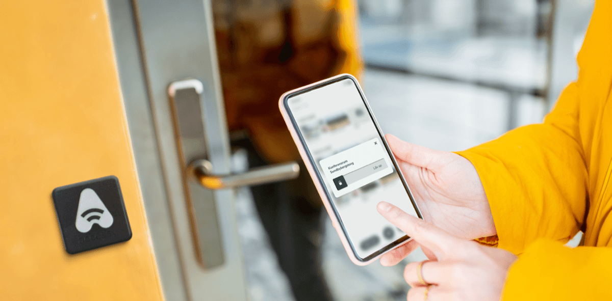 Öppna dörren med mobilen