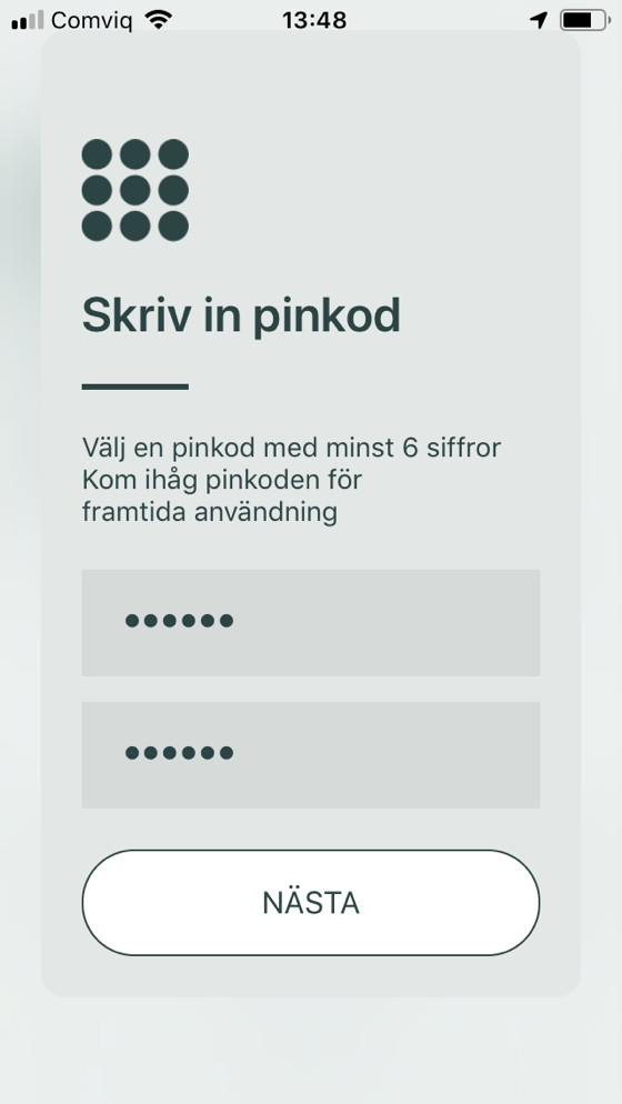 Spara din återställningskod på ett säkert ställe